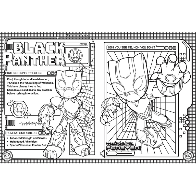 Sách Iron Man And His Awesome Friends - Mega Colouring Book