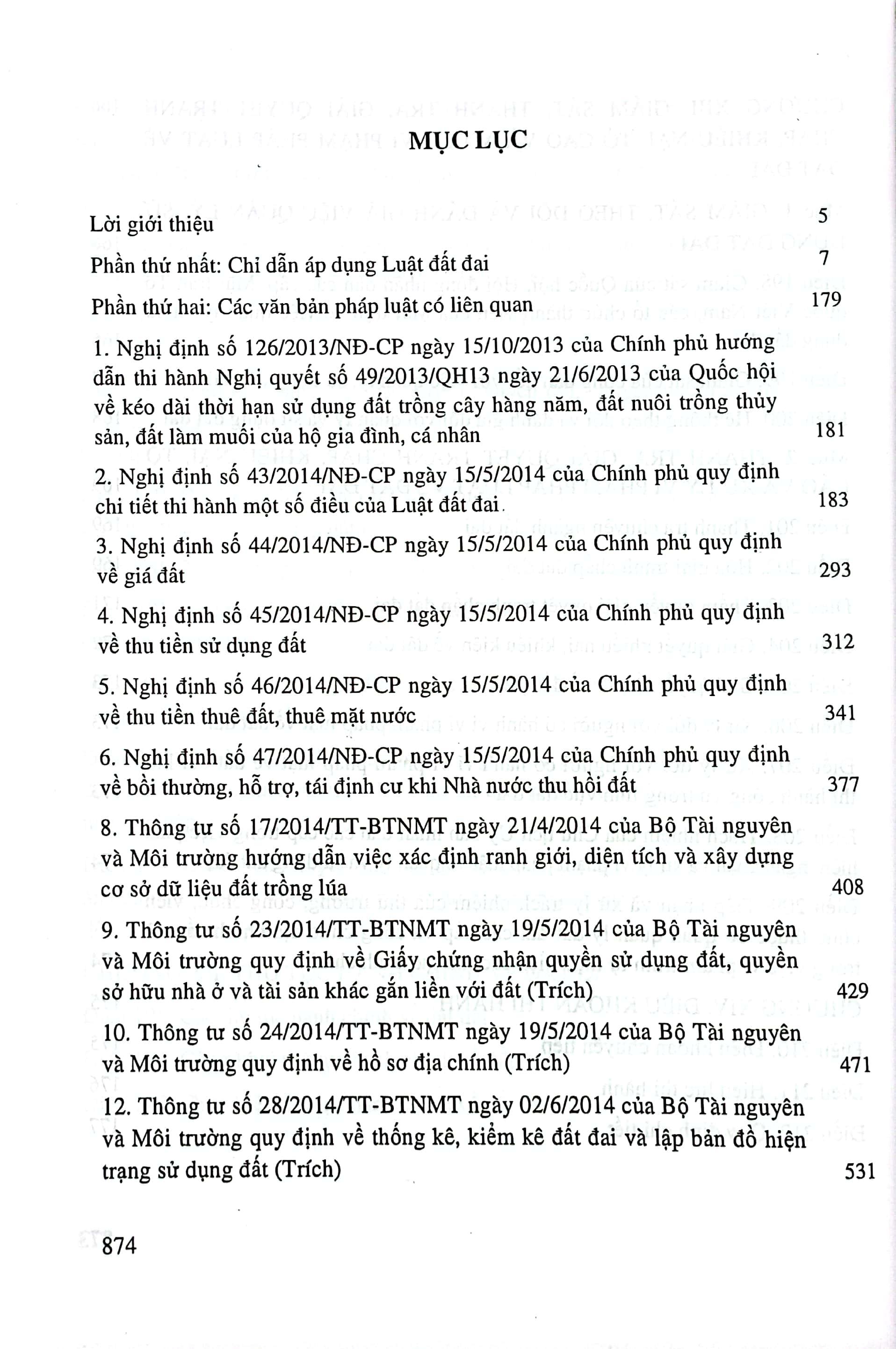 Chỉ Dẫn Áp Dụng Luật Đất Đai Và Các Văn Bản Hướng Dân Thi Hành