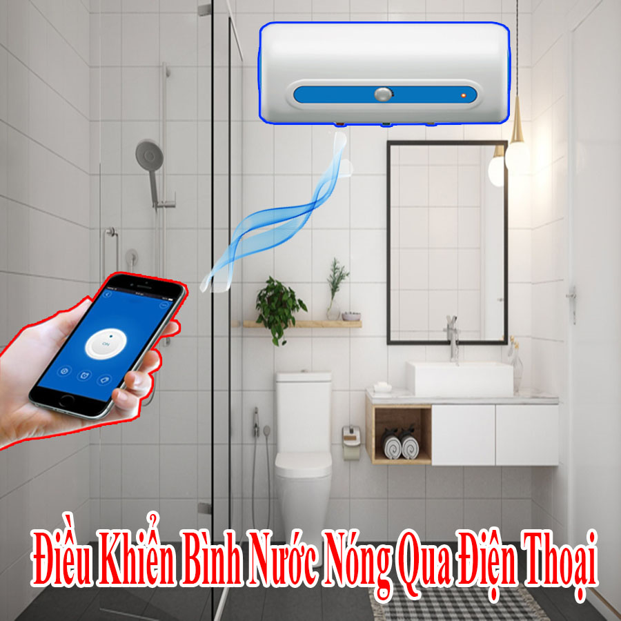 Công tắc cảm ứng wifi điều khiển bình nóng lạnh từ xa qua điện thoại 20A DK Home sử dụng app Tuya Smartlife hẹn giờ bật tắt Hàng Nhập khẩu