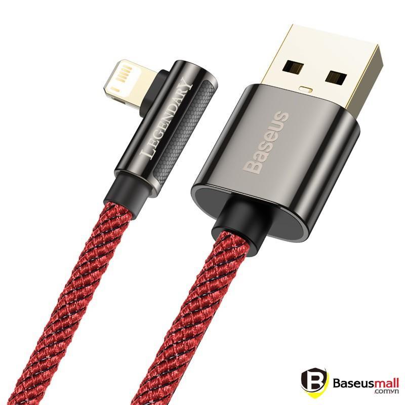 BASEUS - BASEUSMALL VN Cáp sạc iPhone Legend Series Elbow Fast Charging Data Cable USB to iP 2.4A (Hàng chính hãng