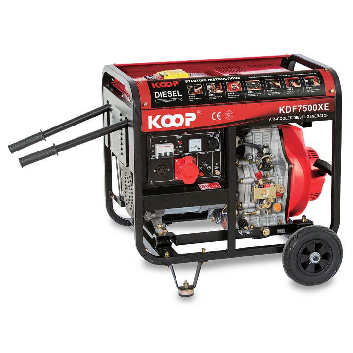 Máy Phát Điện Chạy Dầu 5.0KW Koop KDF7500XE