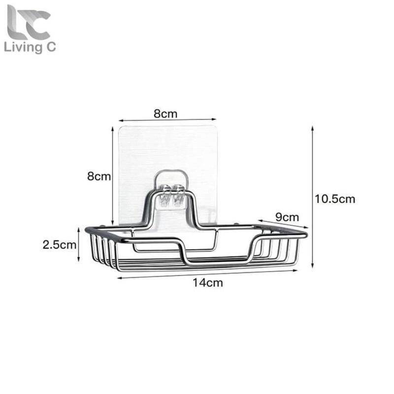 kệ để xà phòng inox dán tường