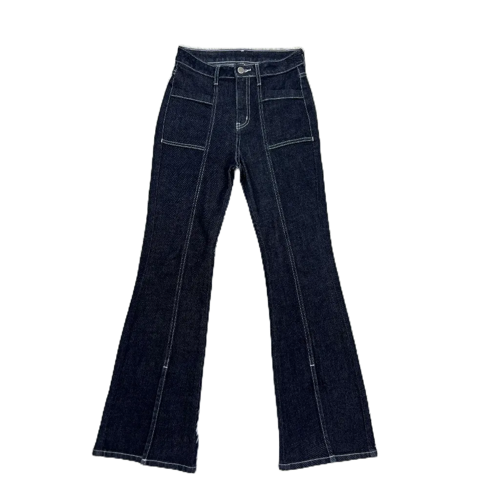 Áo khoác Jean A9 siêu đẹp_ Quần bò nữ ống suông hách dáng fom chuẩn nhà máy SAMMA JEANS - Áo khoác