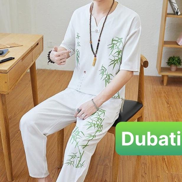 ĐỒ BỘ THỂ THAO TRÚC XANH, ĐỒ BỘ THỂ THAO NAM, CHẤT VẢI MỀM MỊN THOÁNG MÁT HOT MÙA HÈ 2022- DUBATI FASHION