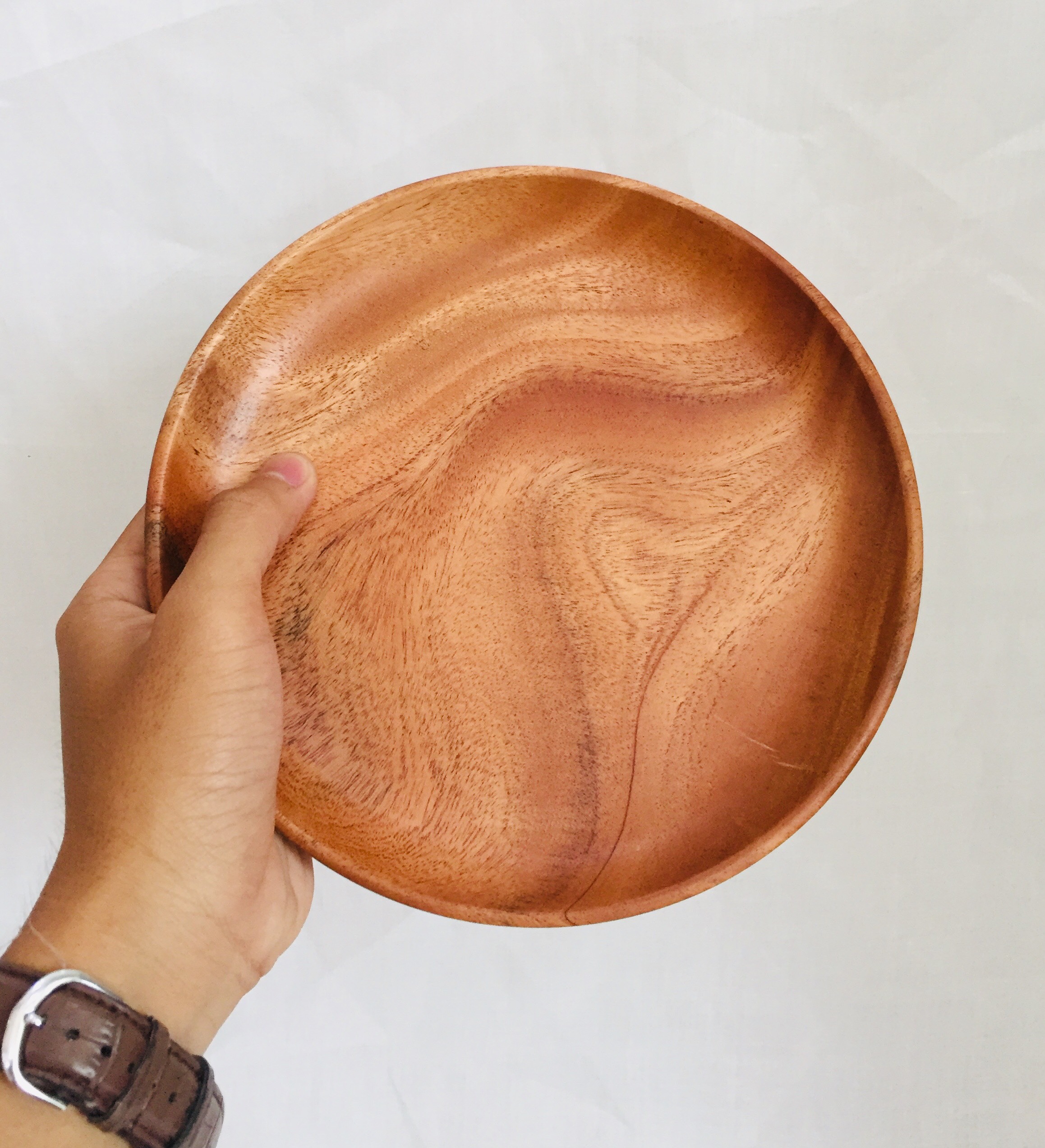 DĨA TRÒN GỖ XÀ CỪ THANH TÚ 22CM