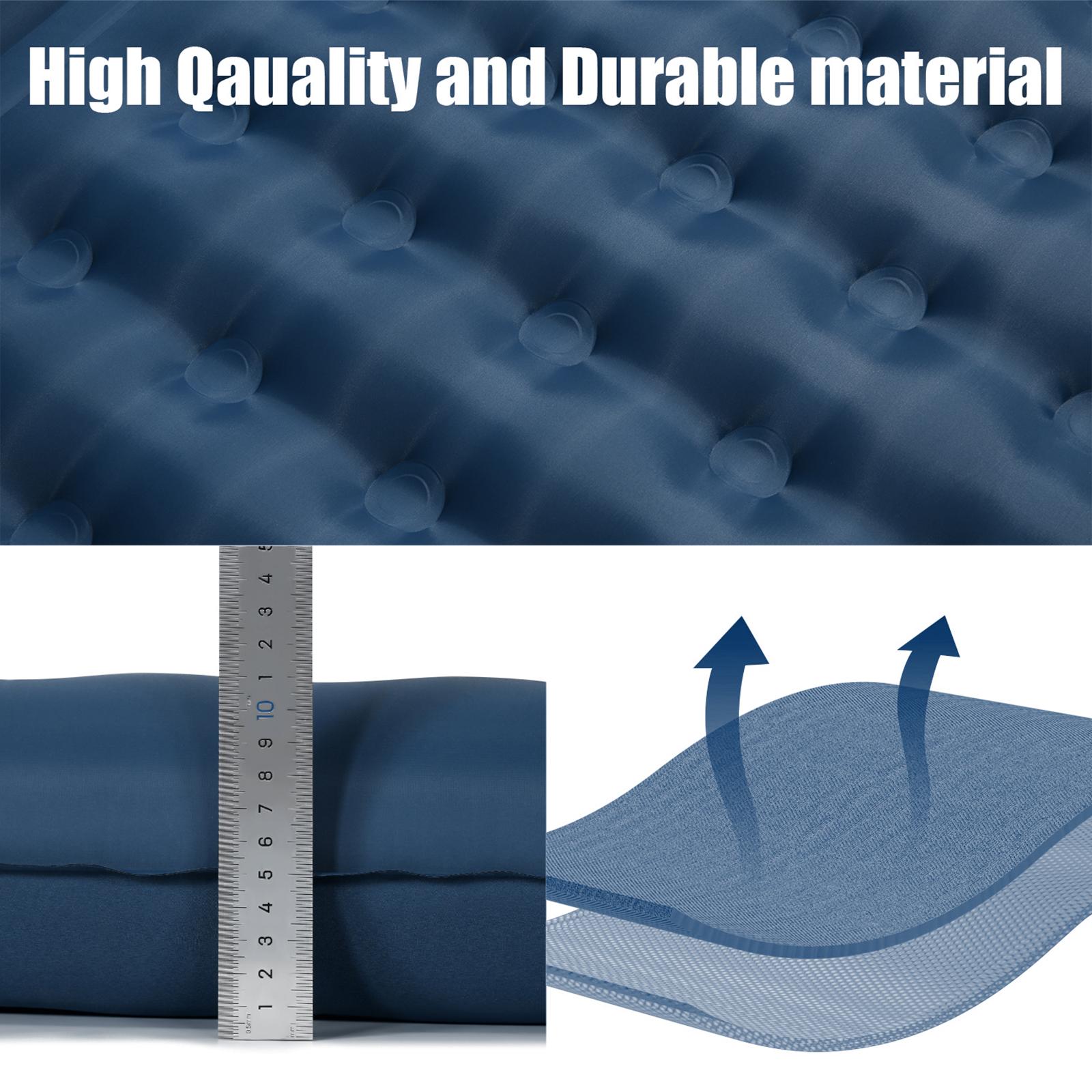 Inflatable Sleeping Pad Extra Thick 4 Inch Sleeping Pad Mat Air Mattress with Built-in Pump for Camping Backpacking Hiking Traveling Tent