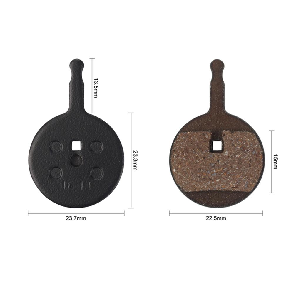 Bike Disc Brake Pad Bicycle Resin Base Replacement Brake Pad with Metal Clip