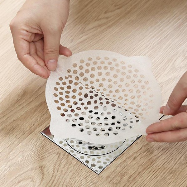 TỆP 10 MIẾNG DÁN LÓT CHẶN RÁC, MIẾNG DÁN LỌC RÁC, CHẶN TÓC CỐNG THOÁT SÀN TIỆN DỤNG