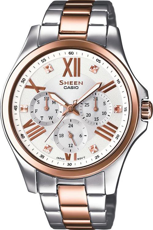 Đồng Hồ Nữ Dây Kim Loại Casio SHE-3806SPG-7AUDR (44.5 x 39.3 mm)