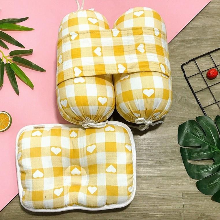 Bộ gối chặn sợi tre và bông ORGANIC cho bé sơ sinh