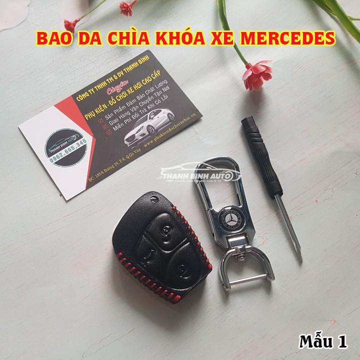 Móc Treo Chìa Khóa Bao Da Cao Cấp dành cho Xe Mercedes