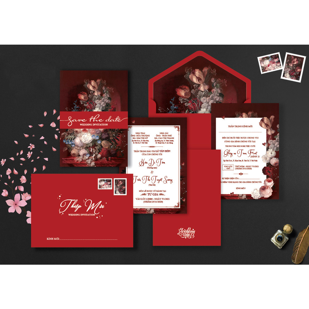 Thiệp, thiệp đẹp, thiệp xinh xắn, thiệp đáng yêu, thiệp cưới dễ thương