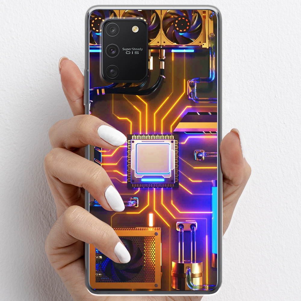 Ốp lưng cho Samsung Galaxy S10 Lite nhựa TPU mẫu Chip CPU máy tính