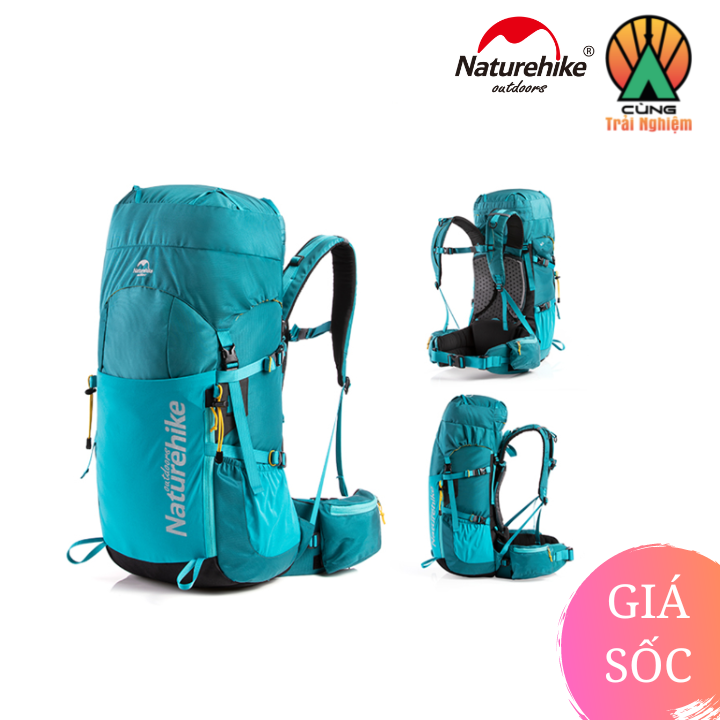 Balo Leo núi Trợ Lực Chuyên Dụng Dã Ngoại Dung Tích 45L Thoáng Khí NatureHike NH18Y045-Q