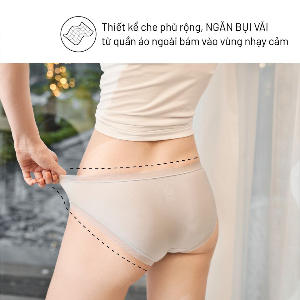 Quần lót nữ ONOFF kháng khuẩn vải Microfiber Mesh nâng niu cảm xúc - mát mịn ngày dài - 16UJ23A007