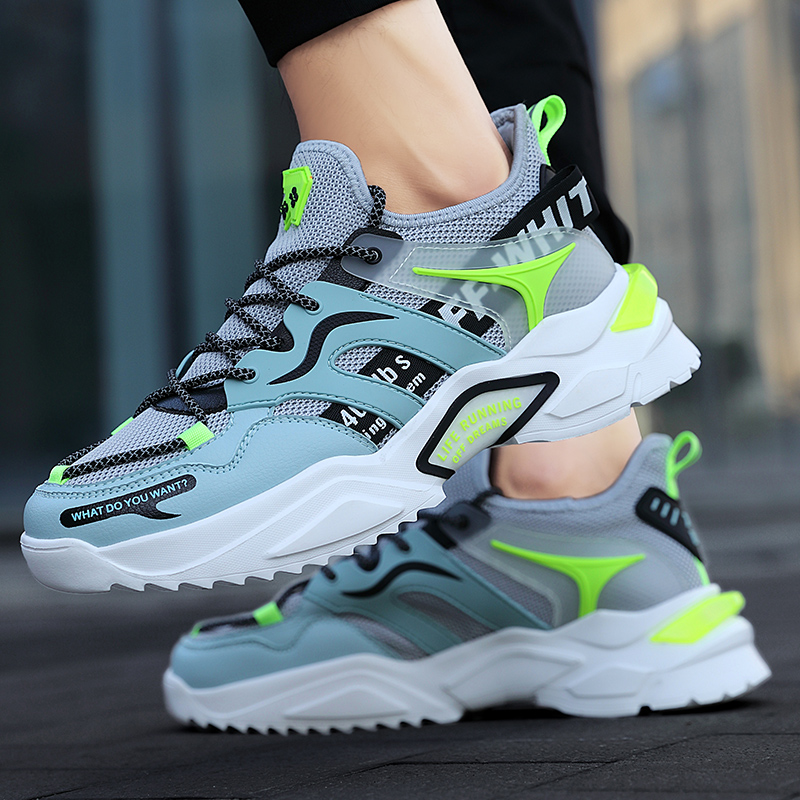 Giày Thể Thao Nam MENDO - Giày Sneaker Màu Đen - Xám, Giúp Tăng Chiều Cao Tự Tin Ra Ngoài- G5261
