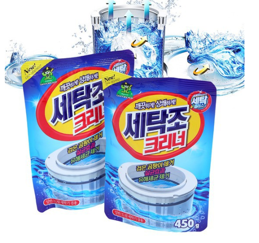 Bột tẩy lồng máy giặt 450g, bột vệ sinh lồng máy giặt Hàn Quốc GD714-BotLG450