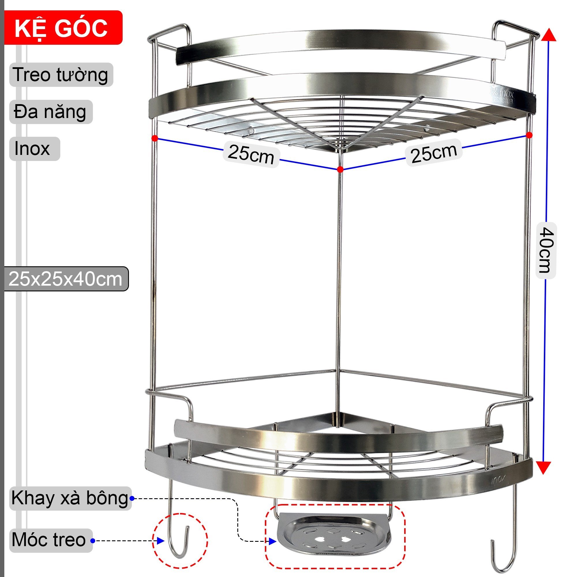 Combo Thiết Bị Nhà Tắm Nhỏ Gọn Kazta KZ-CBMN01: Bồn Cầu 1 Khối-Vòi Xịt-Lavabo Treo Góc-Vòi Lạnh-Bộ Sen Tắm Lạnh-Gương-Giá Treo Khăn Đa Năng-Kệ Góc 2 Tầng