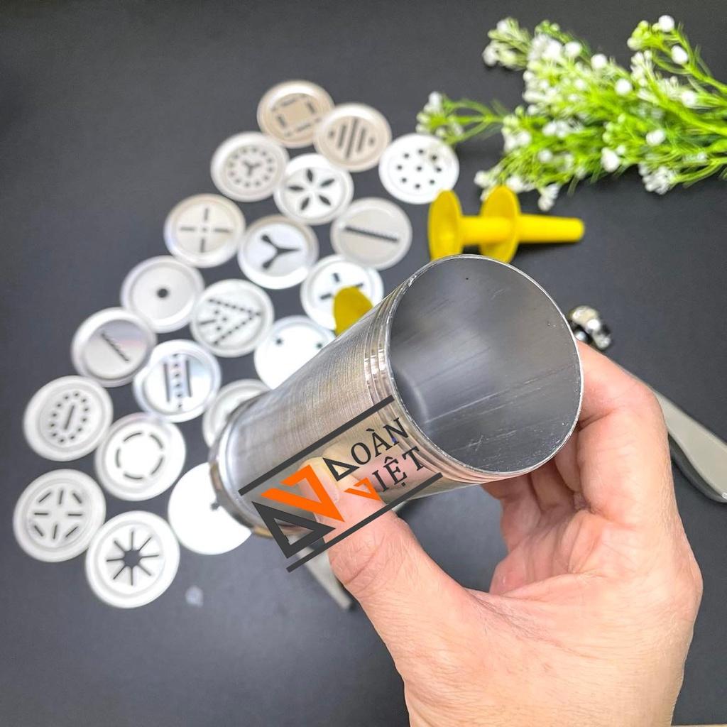 Dụng cụ tạo hình BÁNH COOKIES, KHUÔN NHẤN BÁNH QUY - INOX. Dụng cụ làm bánh chuyên nghiệp