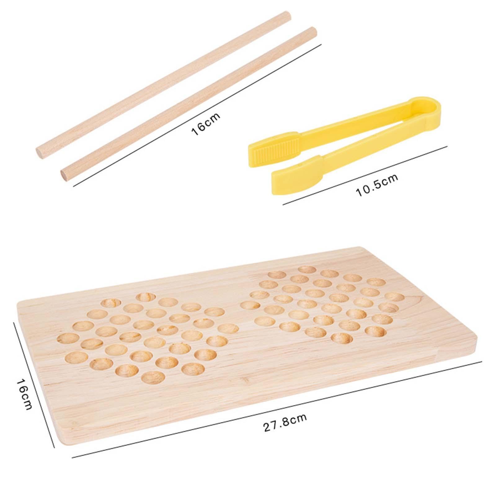 Wooden Peg Board Bead Montessori Board Fine Motor Skill Children
