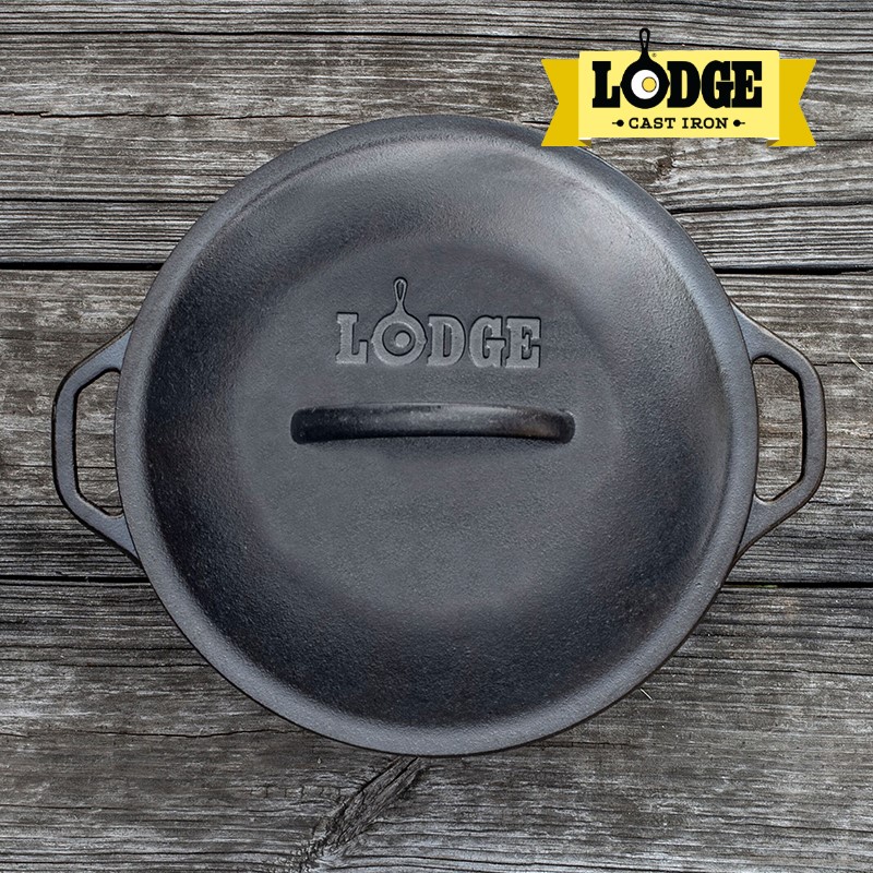 [Chính hãng LOGDE - MỸ] Nồi gang Lodge 25.7cm, L8DOL3 - dung tích 4,73 lít. Dùng kho cá, nướng gà, nướng bánh, cơm, canh