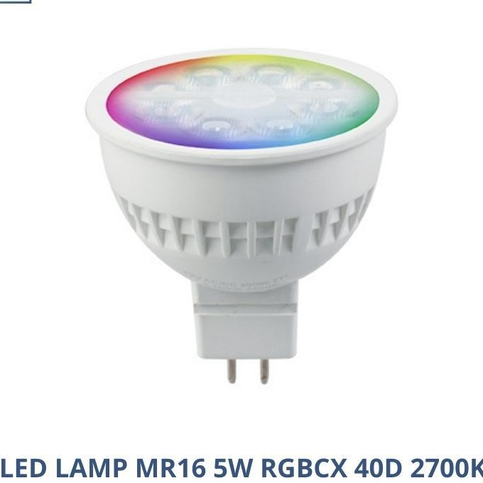 Bóng LED MR16 đổi màu RGB & CCT Tunable + Dimmable 5W 40 độ