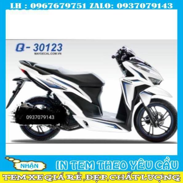 Tem rời vario 2018 dán xe trắng