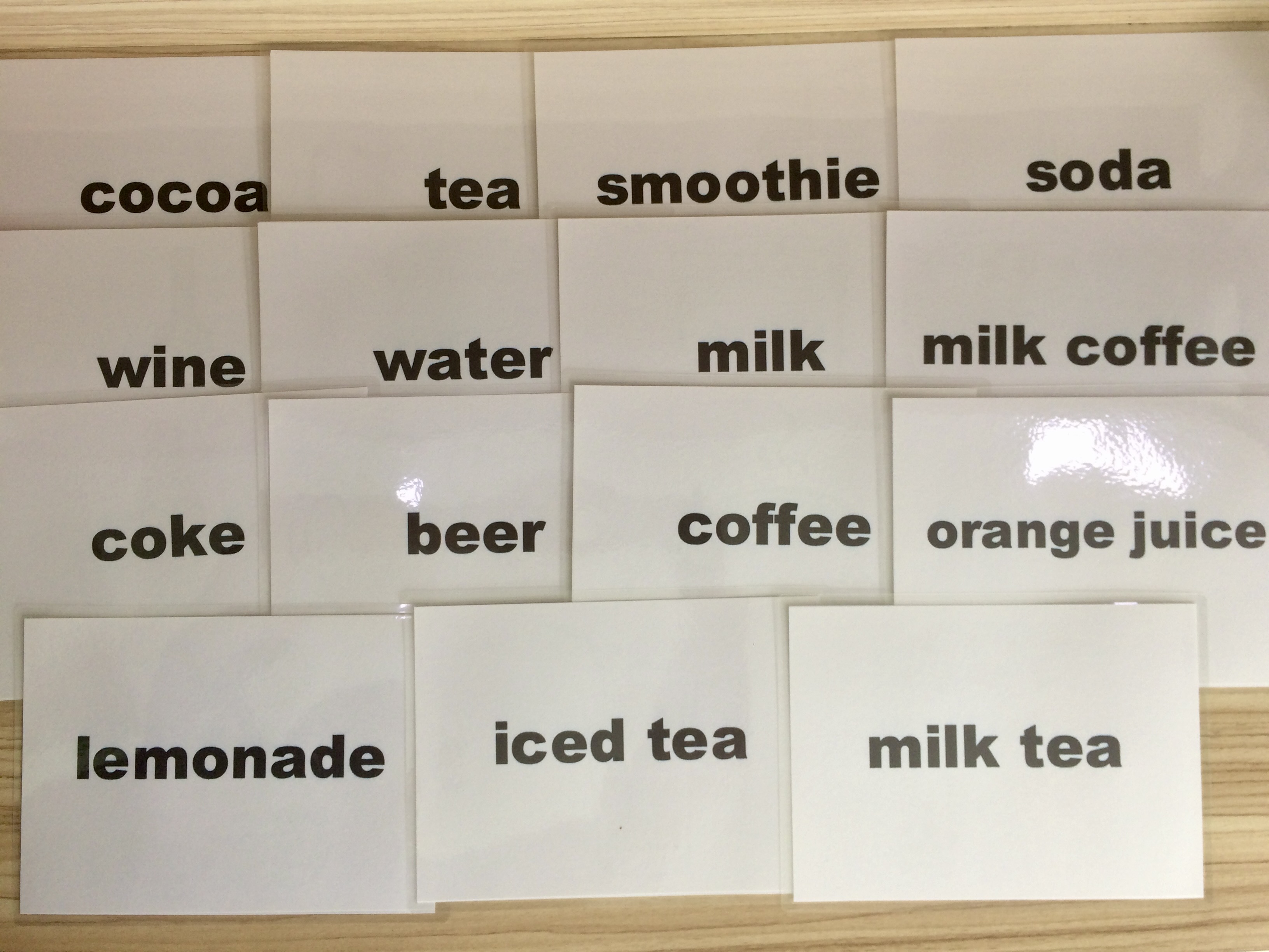 Drink &amp; Beverage Flashcard - Thẻ học tiếng Anh chủ đề thức uống - 15 cards