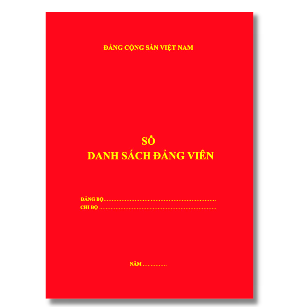 Sổ danh sách đảng viên - Mẫu 7-HSĐV theo Hướng dẫn 12