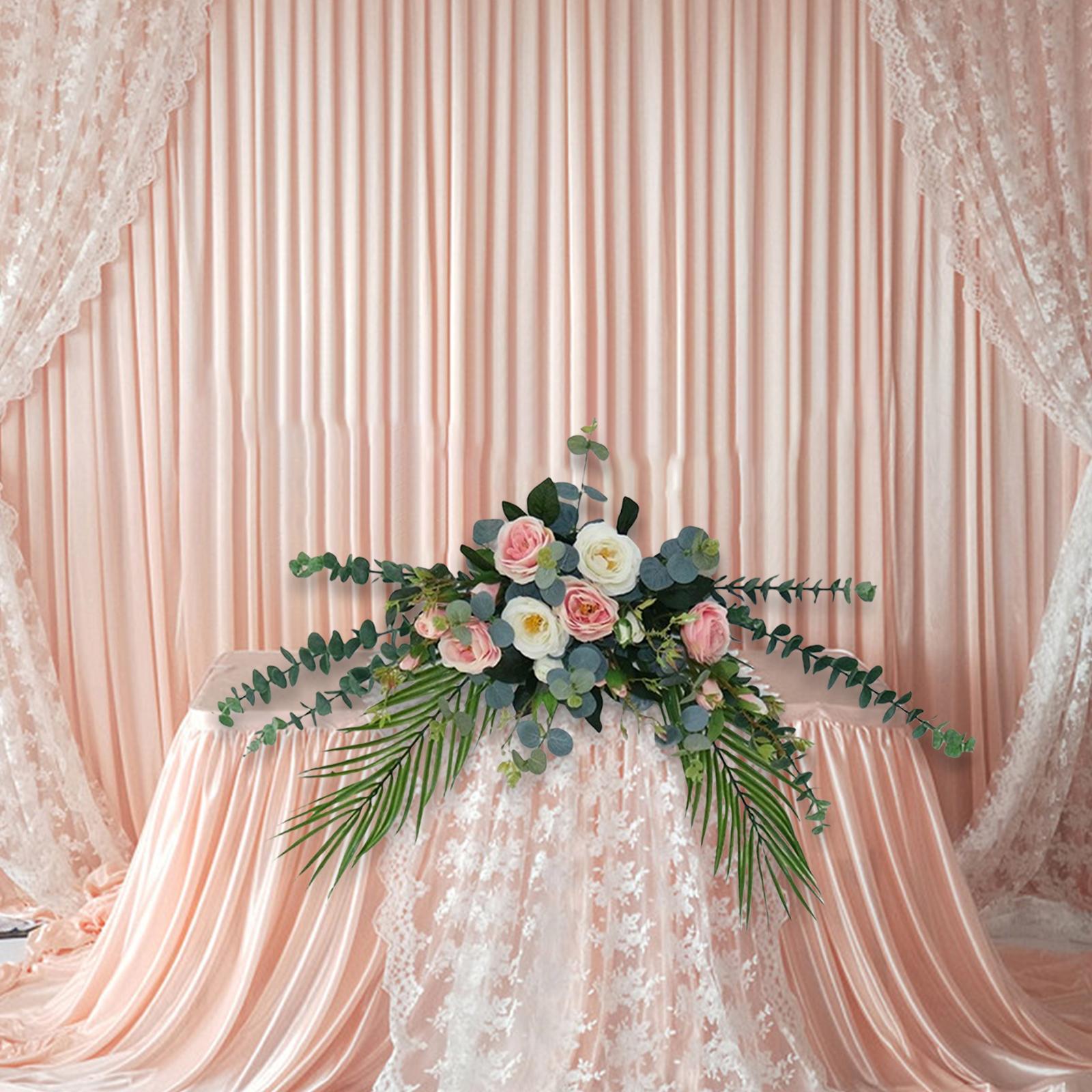 2x Faux Floral Decoration for Photographic Props Engagement Ceremony