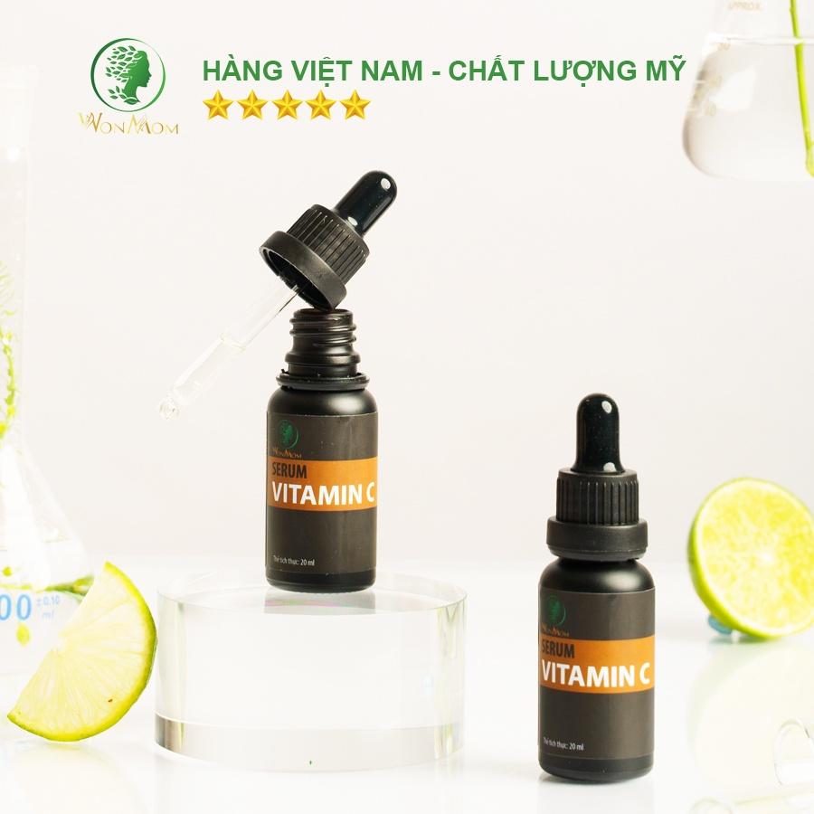 Bộ trắng da mặt và body cơ bản Wonmom ( 1 Serum vitamin C + 1 Kem nghệ tươi + 1 Kem sữa nghệ toàn