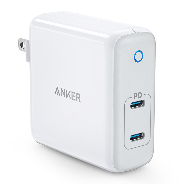 Adapter Sạc 2 Cổng USB Type-C 60W Anker PowerPort Atom PD 2 Tích Hợp Công Nghệ GaN - A2029 - Hàng Chính Hãng