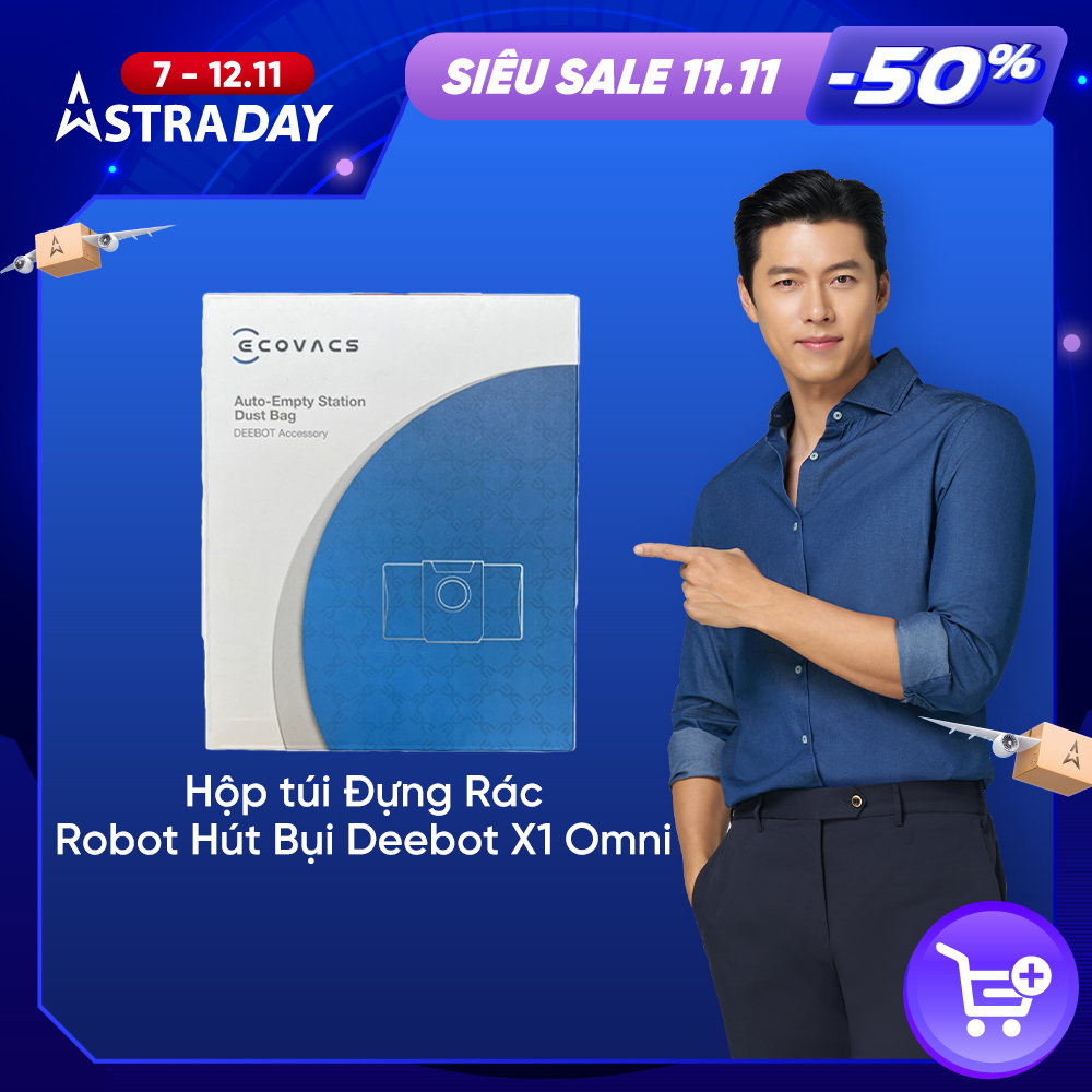 Túi rác dành cho robot hút bụi Deebot X1( hộp 3 túi )_Hàng chính hãng