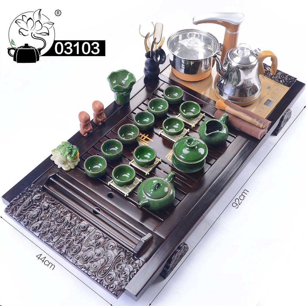 Bàn trà điện mã 031 gỗ sồi - bàn trà điện thông minh đa năng - bảo hành 12 tháng - làm quà tặng, quà biếu lịch sự, sang trọng, ý nghĩa