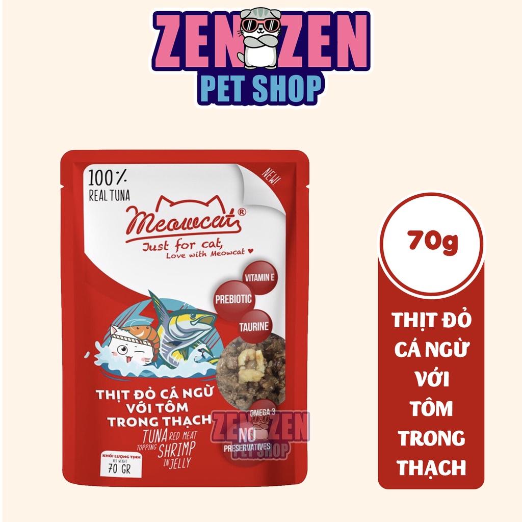 Thùng Pate cho mèo Meowcat 48 gói x 70g