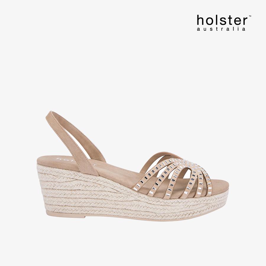 Giày Đế Xuồng Nữ HOLSTER Mermaid Espadrille Beige