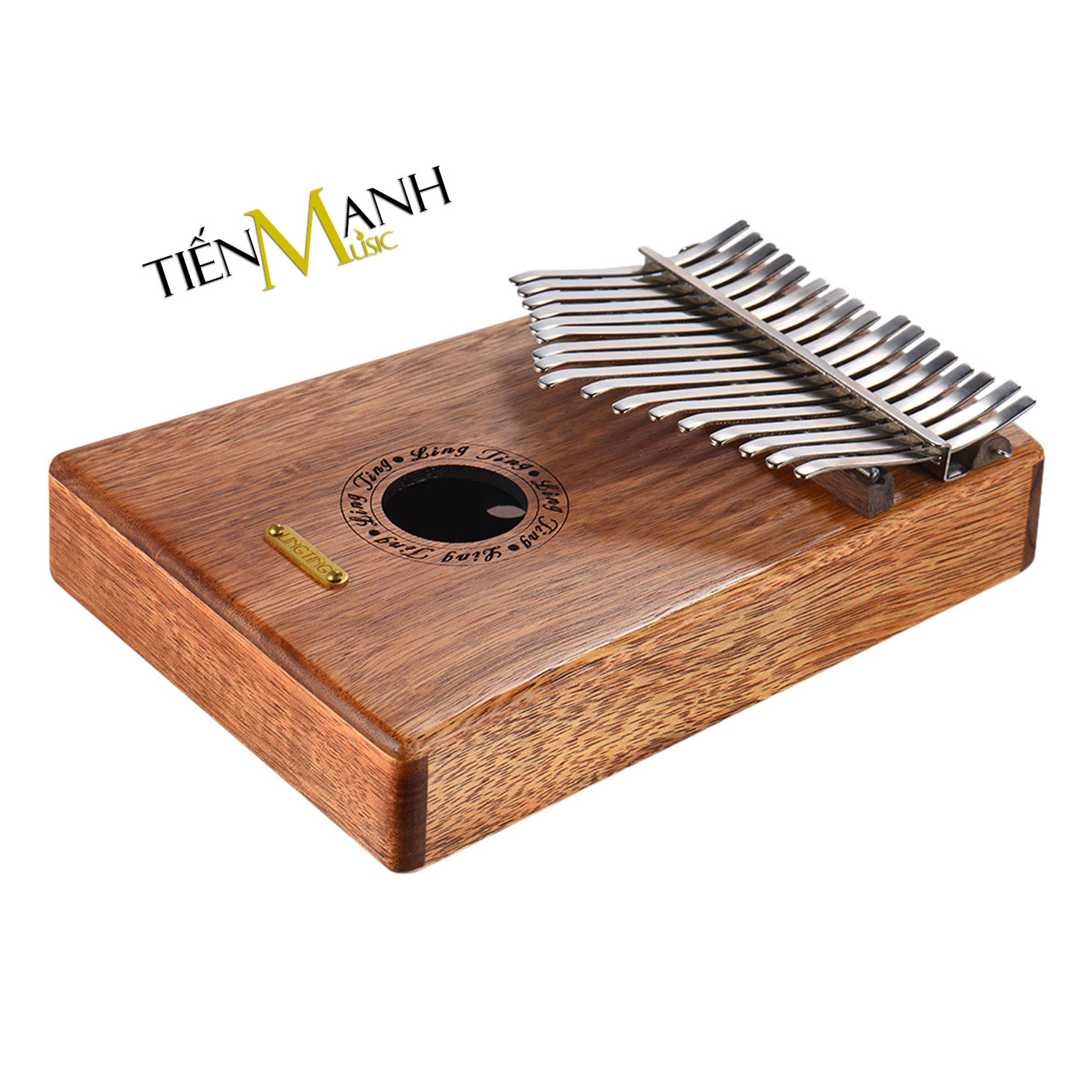 Đàn Kalimba LingTing 17 Phím K17S (Gỗ Hồng Đàn - Full Phụ Kiện LT-K17S) Hàng Chính Hãng - Kèm Móng Gẩy DreamMaker