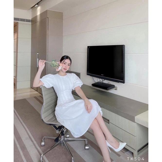 ĐẦM XÒE TAY BỒNG XẾP LI CỘT DÂY 73667711