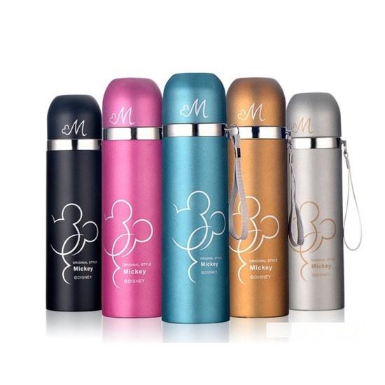 Bình Giữ Nhiệt Inox Mickey Mouse 500ml giữ Nhiệt Tốt An Toàn Cho Sức Khỏe