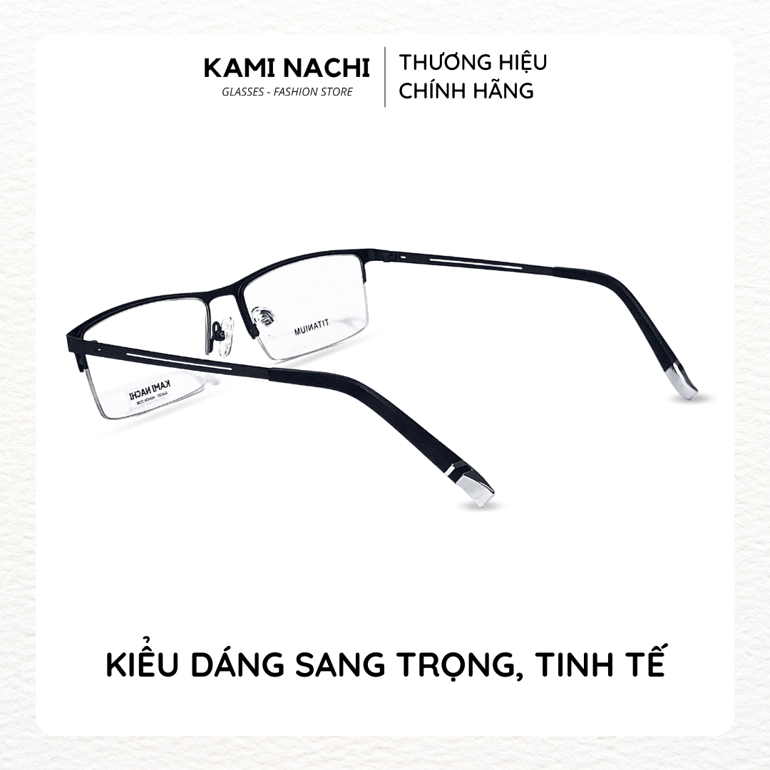 Gọng kính The Business Man phiên bản Theta chất liệu Titanium mạ Ion KAMI NACHI mã 8825