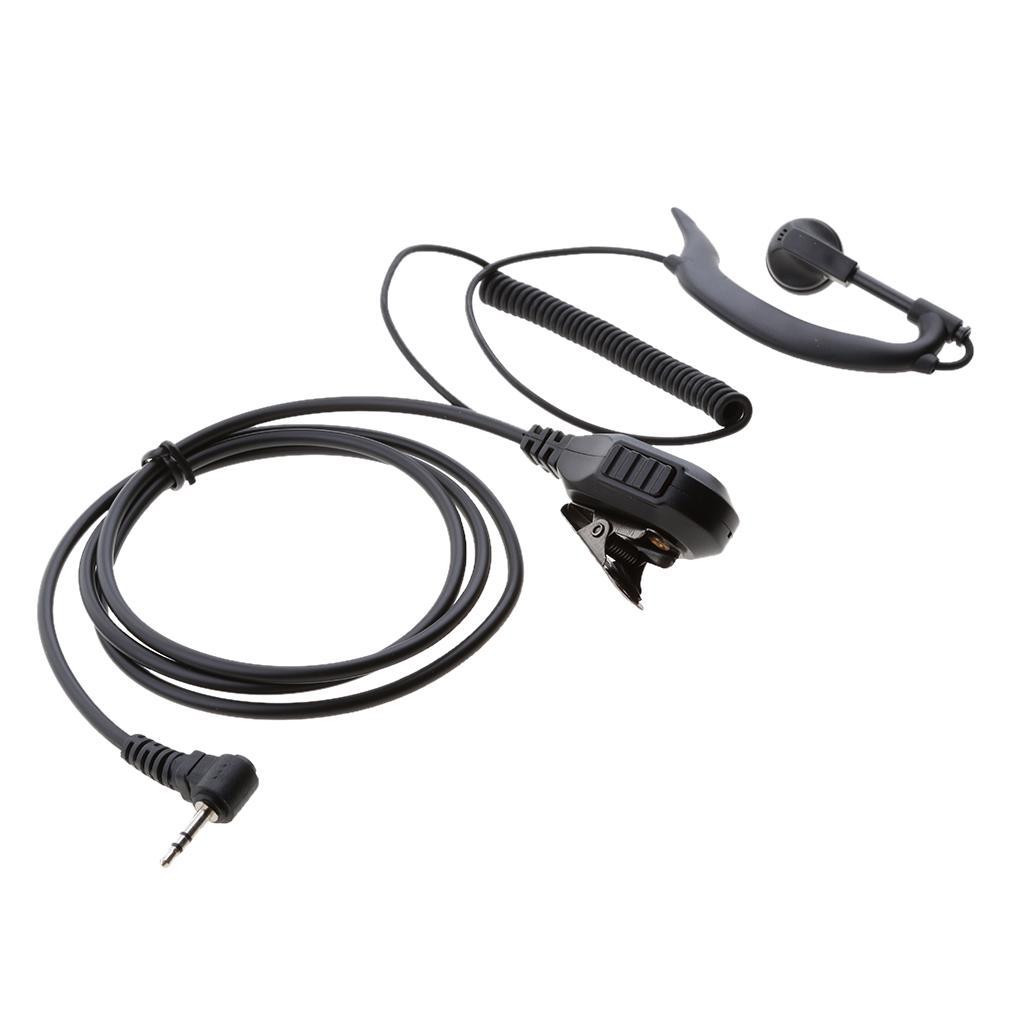 2.5MM 1-Pin  Shape Clip-Ear Earpiece Headset Mic for  Radio