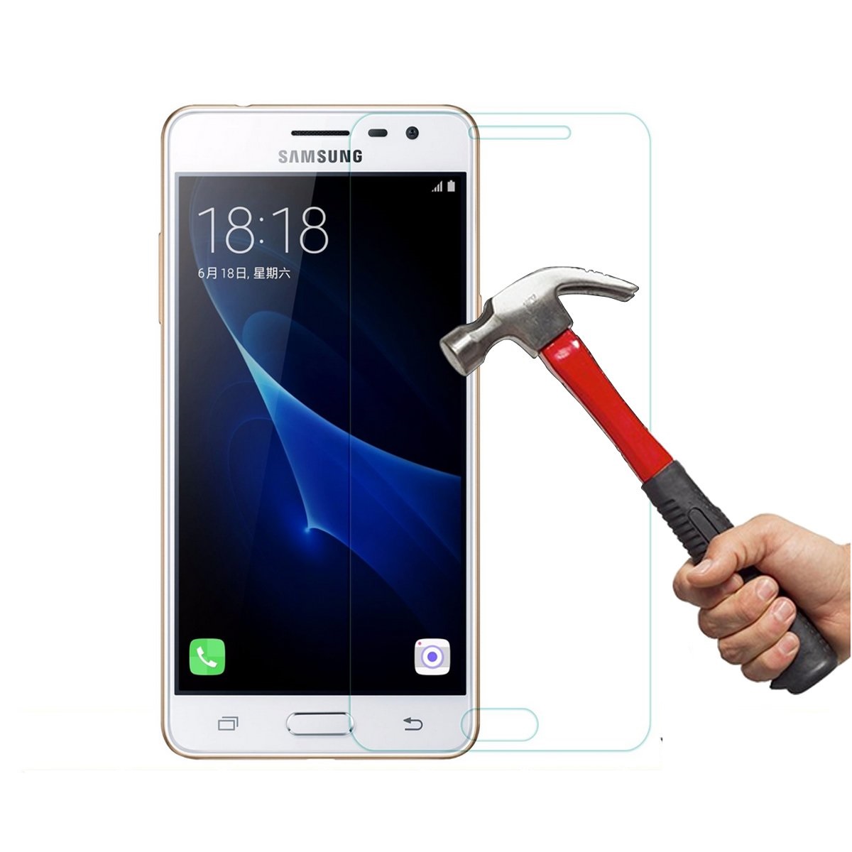 Tấm dán kính cường lực độ cứng 9H dành cho Samsung J3 2016 - KCL01