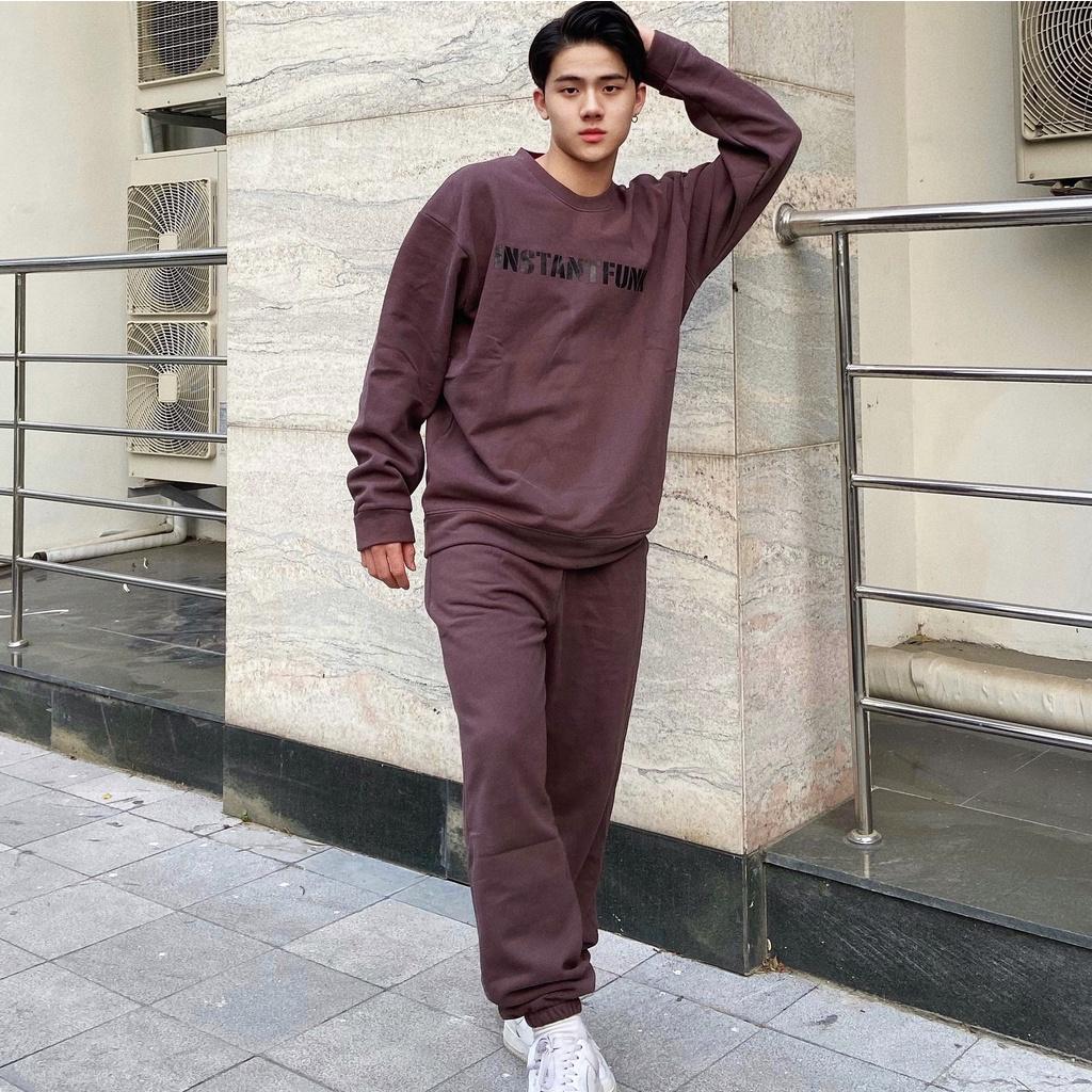 Set nỉ Instantfunk, bộ nỉ unisex Hàn quốc Jack Lane