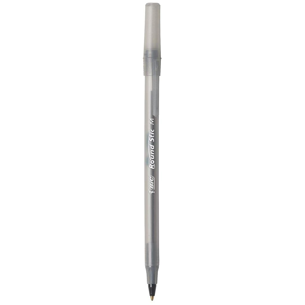 Bút bi Bút Bic Round Stic Xtra Life, Medium Point (1.0mm), Pen Tapping, Màu xanh, đen và đỏ