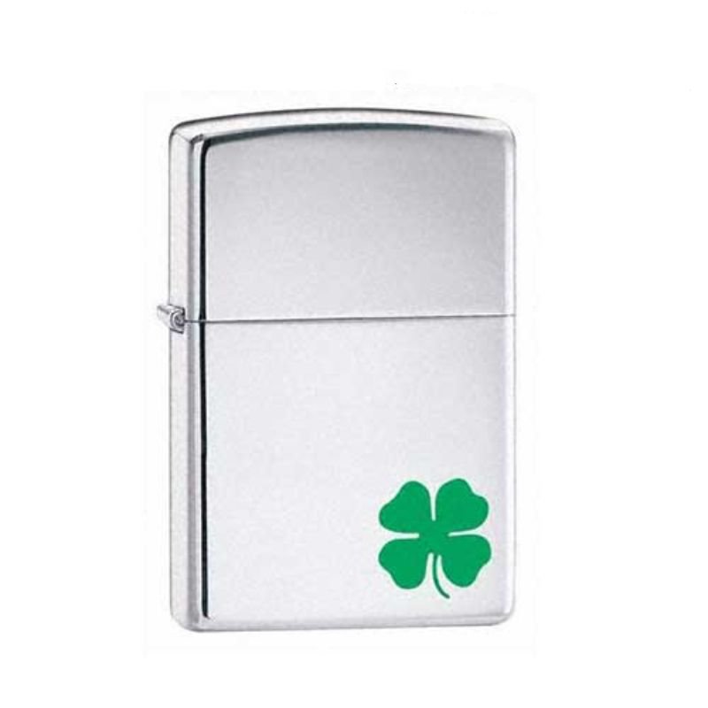 Bật Lửa Zippo 24007 – Zippo A Bit O’ Luck Clover Polished Chrome