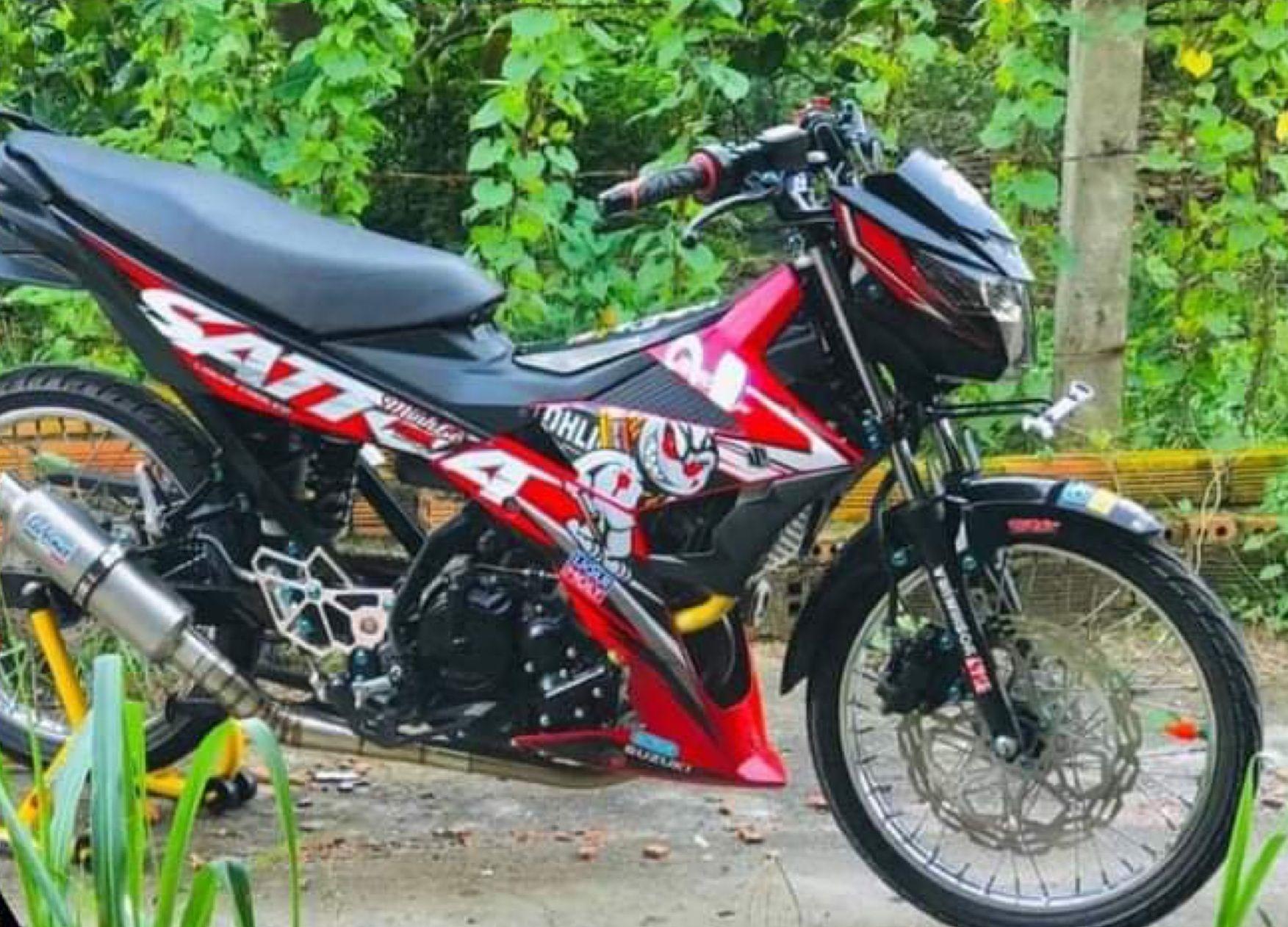 Tem rời dán dành cho xe Satria- Raider độc , lạ