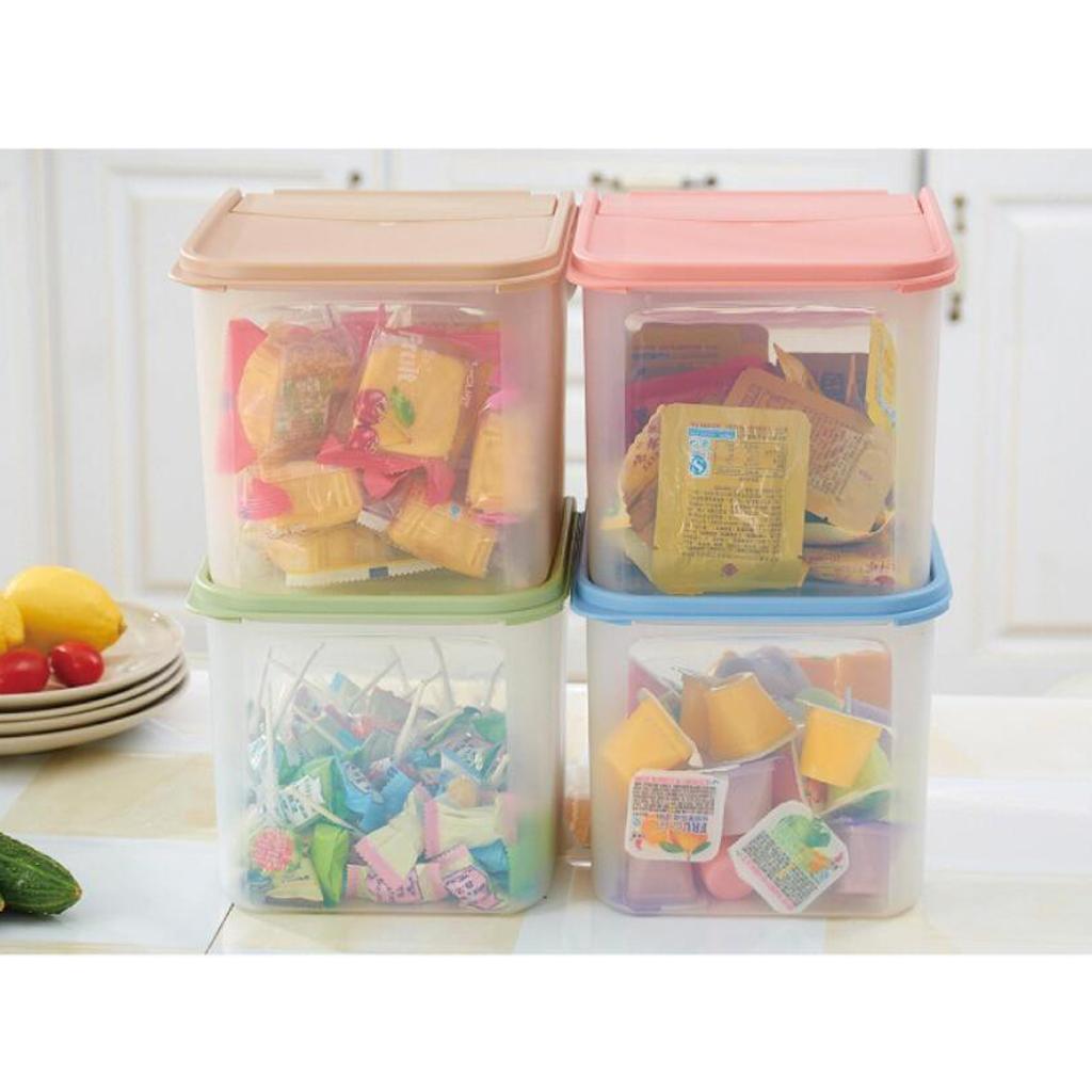 Kitchen Food Bean Storage Container Refrigerator Crisper Box with Lid Coffee