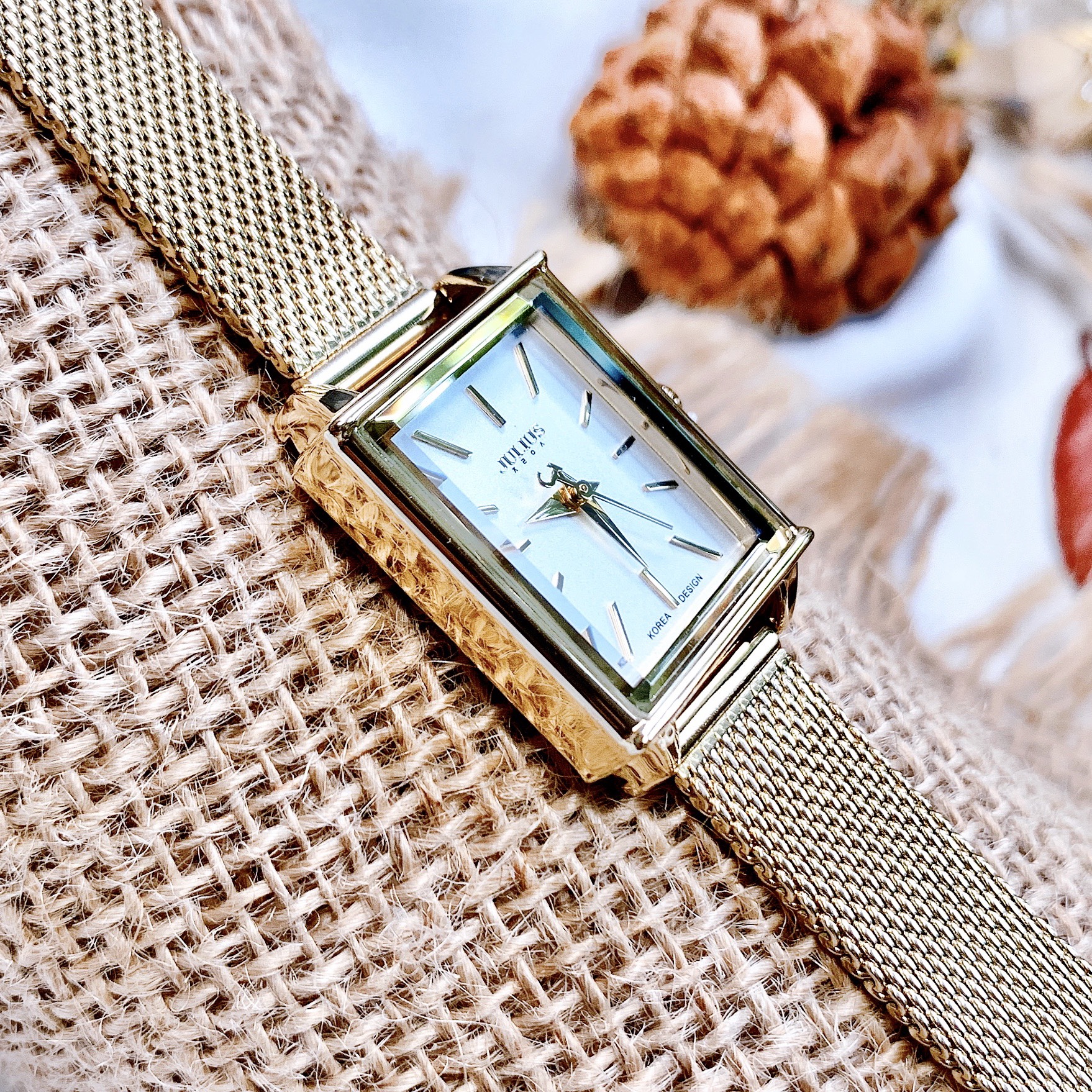 Đồng Hồ Nữ Julius JA-787 Hàn Quốc Dây Thép