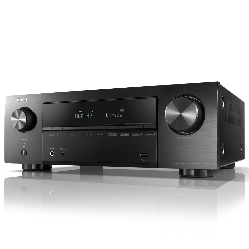 Ampli xem phim Denon AVR X550BT - Hàng chính hãng