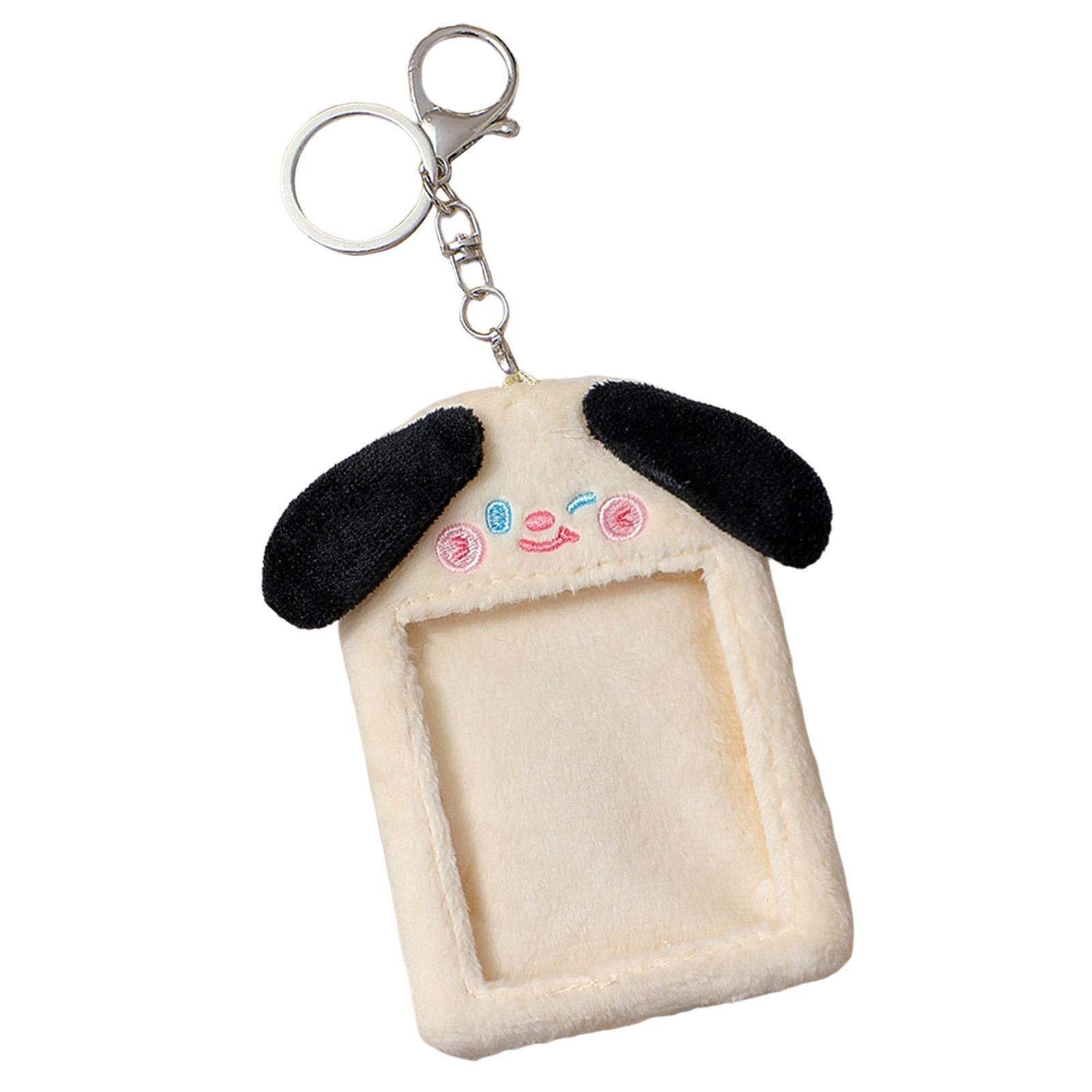 Plush Photocard Holder  Protective Case Pendant Protection Sleeve Stationery for Shoulder   Card  Picture